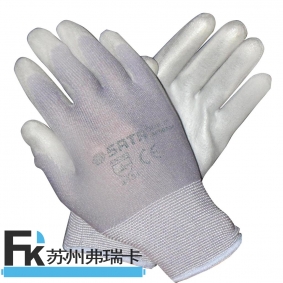 SF0718 產(chǎn)品名稱：7 PU手套(灰色掌浸)