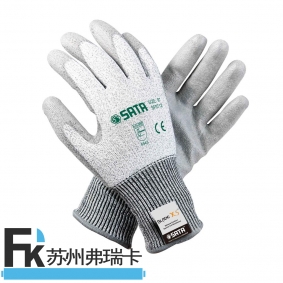 SF0711 產(chǎn)品名稱：PU掌浸中型抗切割手套8